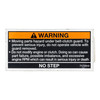 Polaris OEM Decal-Wrn,No Step,Clutch Cover, 7173313