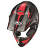 HJC New Large CS-MXII Drift MC1SF Helmet Black/Red, 348-714