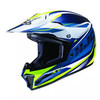 HJC New Large CL-XYII Drift MC3HSF Helmet Blue/Hi-Vi's, 306-734