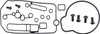 ALL BALLS Keihin FCR Mid Body Gasket Kit, 226-1511
