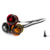 Tecniq OEM Amber Mini Grommet Mount PC Sidemarker Clear Lens, S37-AC09-1