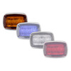 Tecniq OEM K40 AutoSync Amber Red Combo Flasher Lamp Clear Lens, K40-AR00-1