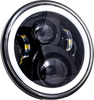 LETRIC LIGHTING CO 7" LED Headlight Full Halo w/ Mount Adapter, 850-09668