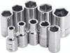 PERFORMANCE TOOL 1/4" Metric Socket Set, 117-1068