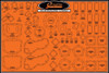 JAMES GASKETS Gasket Display Board, 681-6006