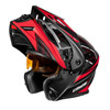 Castle X New Large Matte Black/Red Electric CX950V2 Fierce Helmet, 45-22216