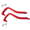 Ski-Doo Handle Loop Toe-Flex Pilot Plastic VIPER RED Pair AND Rivet Hardware Kit