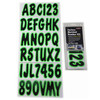 CP Performance New Letter/Number Registration Kit Green/Black, 328-BLKKI200