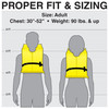 Seachoice 4 Pack of Life Jackets Yellow + Carrying Bag, 50-86010