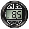 Faria Marine Digital Depth Gauge In-Dash Thru Hull Euro Style Black 12851