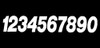 DIRT DIGITS Pro Digit Competition Stick-on Numbers, 09-6097