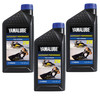 Yamaha OEM, 2W 2-Stroke Watercraft Oil, Pack of 3 Quarts, LUB-2STRK-W1-12
