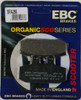 EBC Organic Brake Pads, 153-256