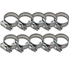 Marine Grade New Stainless Steel #16 Hose Clamp 3/4"-1 1/2" Ten (10) Pack