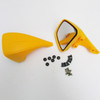 Arctic Cat New OEM Windshield Rear View Mirror Kit Pair YELLOW 2639-198 Z ZL ZR