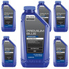 Polaris OEM Premium Blue Synthetic Blend 2-Cycle Engine Oil - Quart, 2882201x6