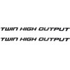 Sea-Doo New OEM Sport Boat Grey Twin HIGH OUTPUT 11 1/4 INCH VINYL Decal Pair