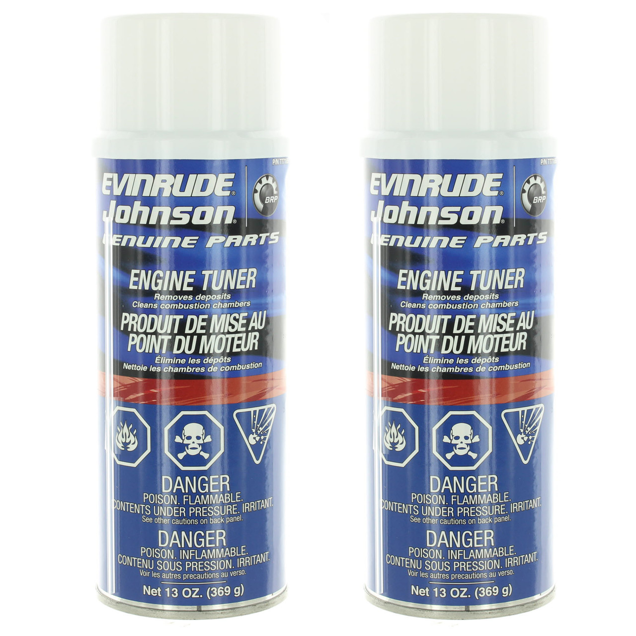 Johnson Evinrude OMC New OEM Engine Tuner & Fuel System Cleaner Pk Of 2  0777185