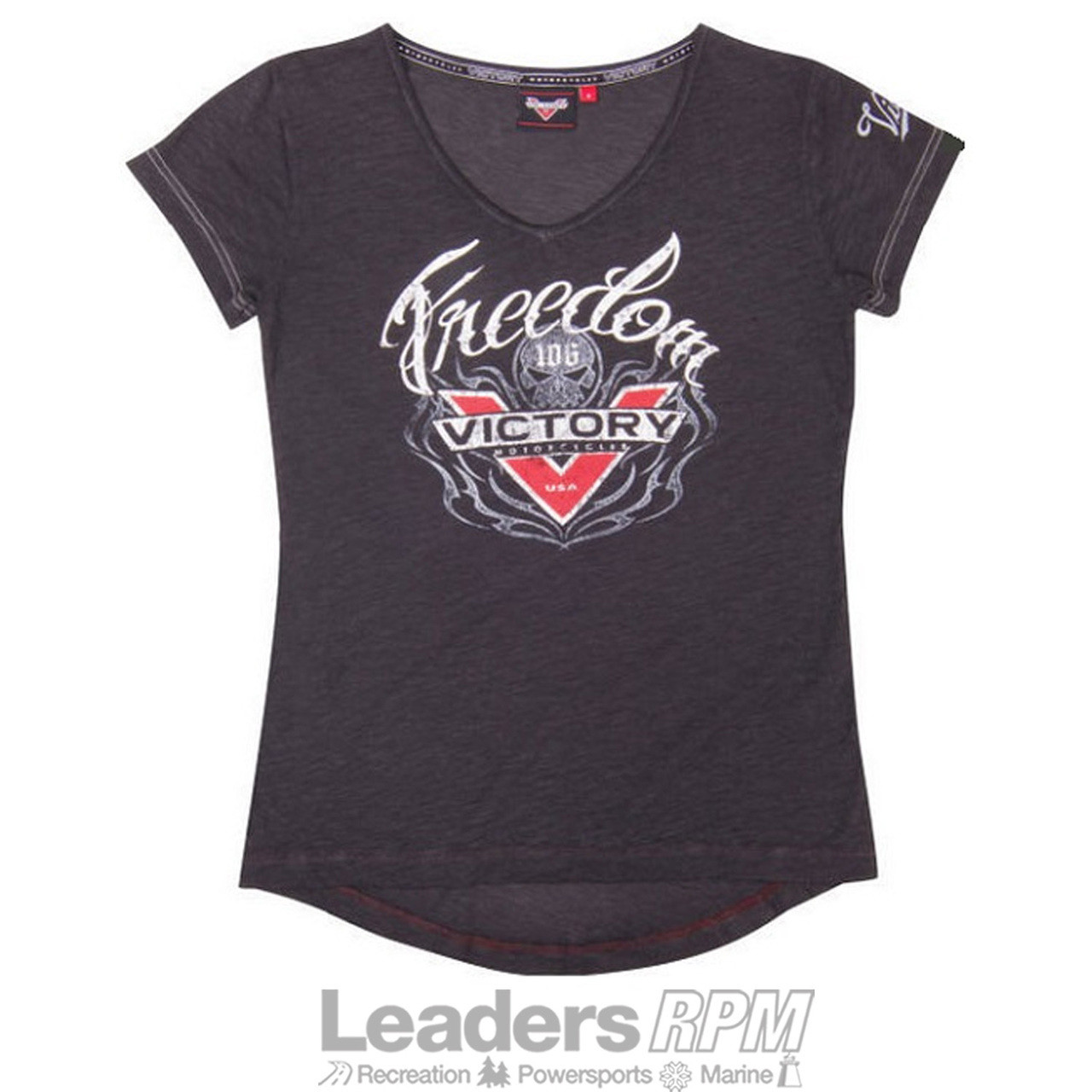 Polaris New OEM Women Freedom V Neck Tee S 286434702