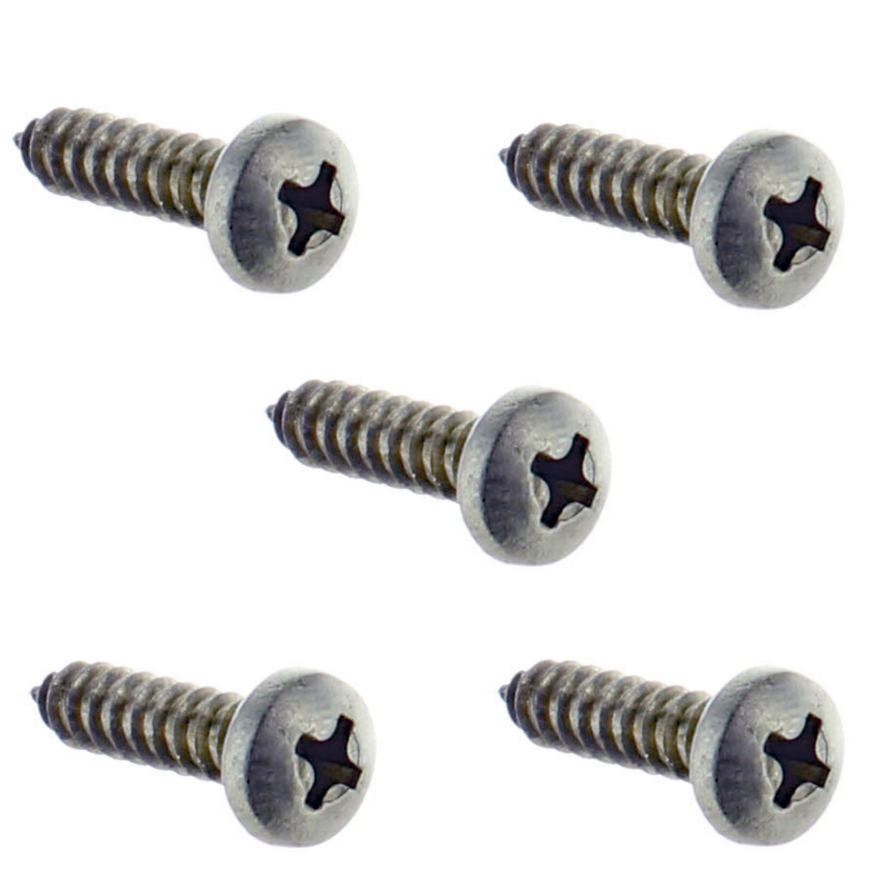 Mercury Marine Mercruiser New OEM Stainless Steel Screw ( #10-16 x .750) Set of 5 10-57807