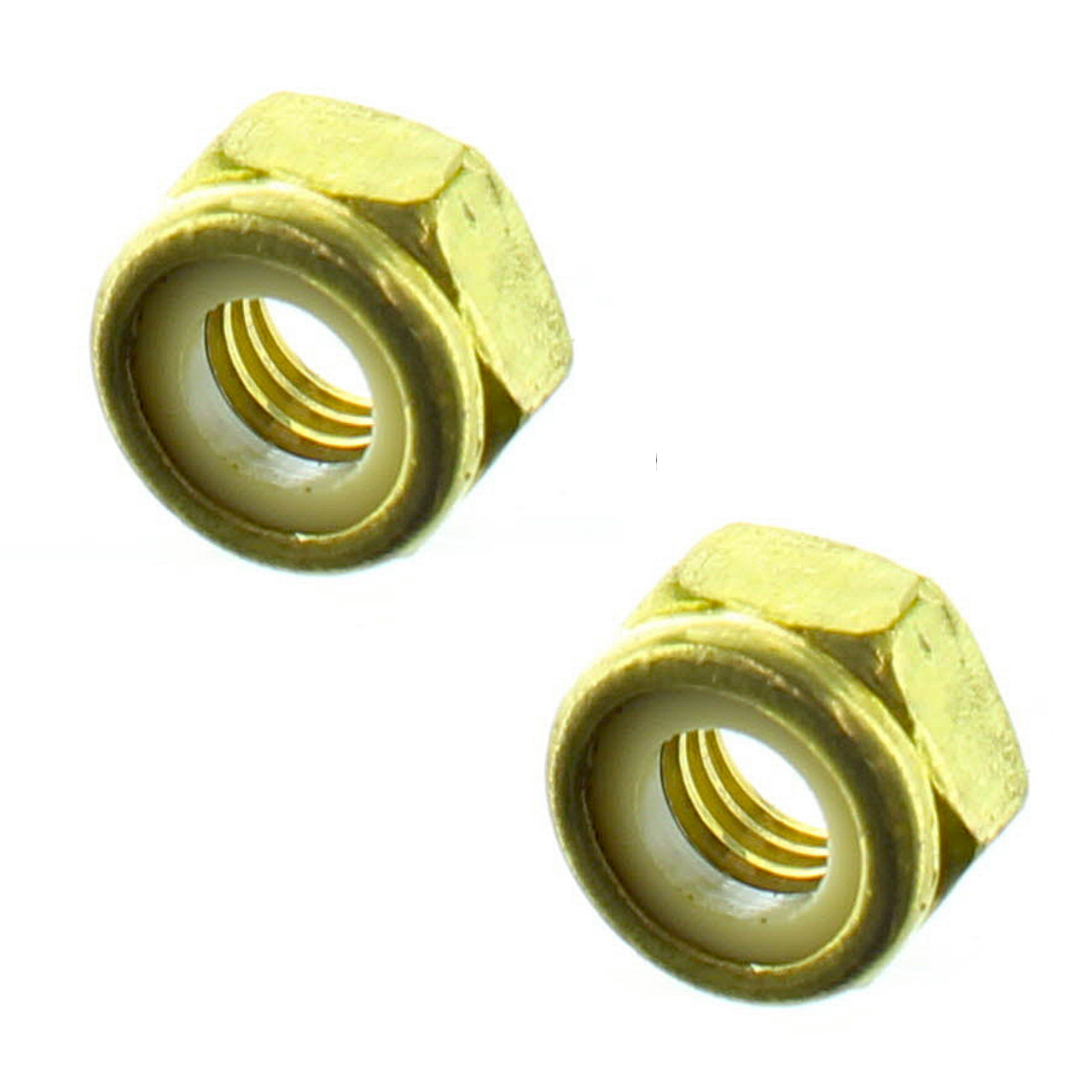 Sea-Doo New OEM Brass Elastic Stop Nut M6 Set of 2, 232561200