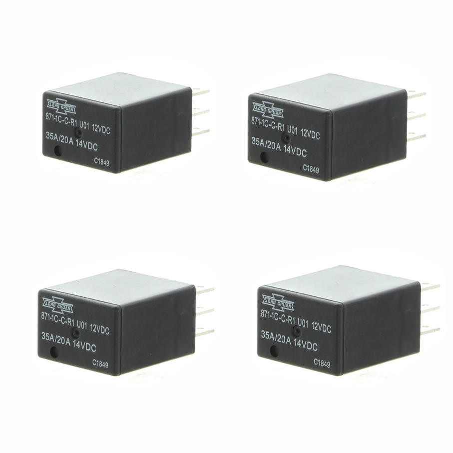 Volvo Penta New OEM Ignition Starter/Trim & Tilt Fuse Relay, Pack Of 4, 3841366