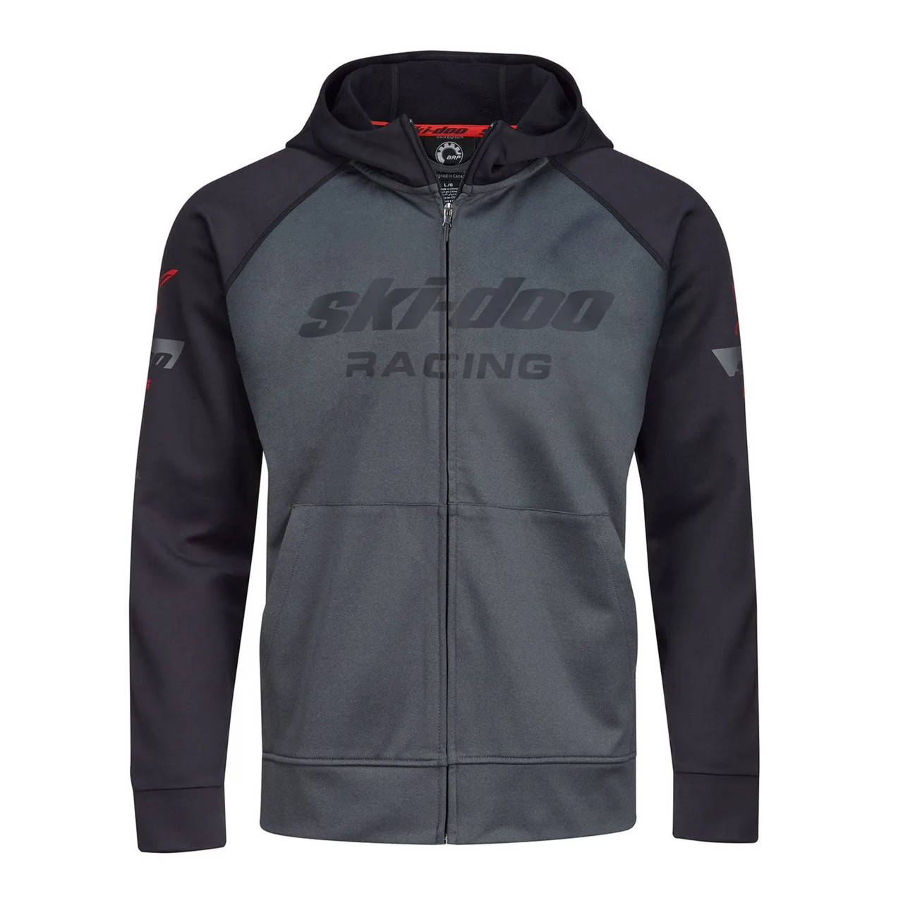 Ski-Doo New OEM Men's Small Heather Grey Sno-X Fleece Zip Up, 4544030427