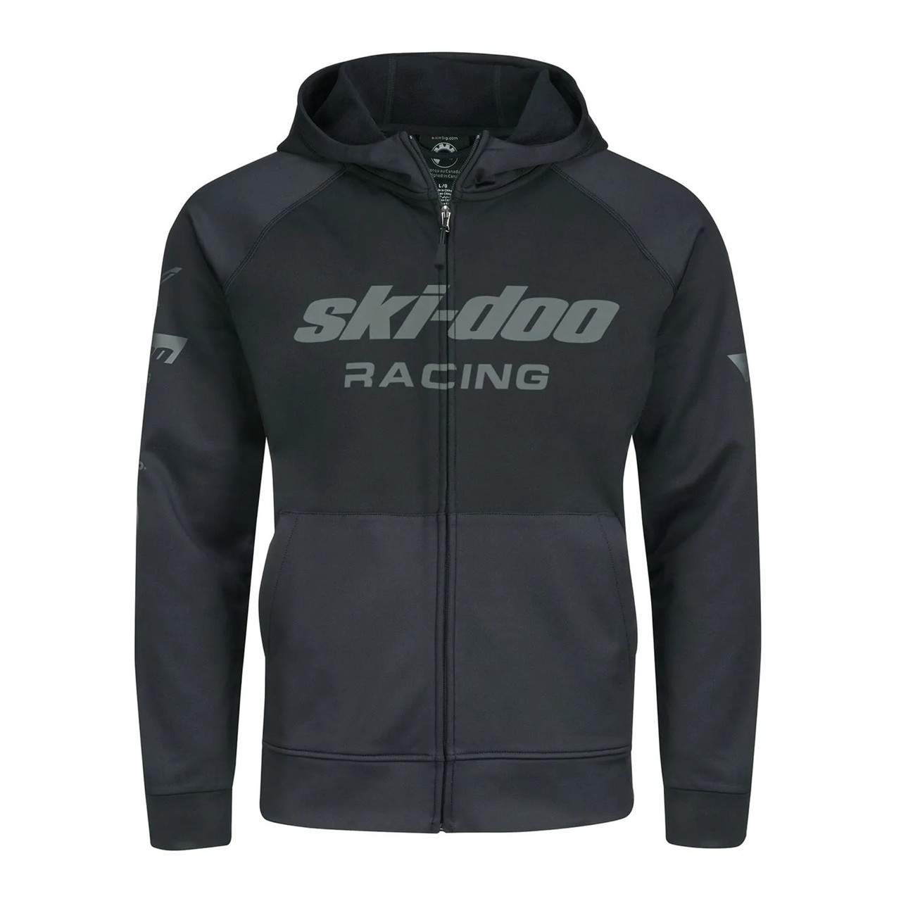 Ski-Doo New OEM Men's 2XL Black Sno-X Fleece Zip Up, 4544031490