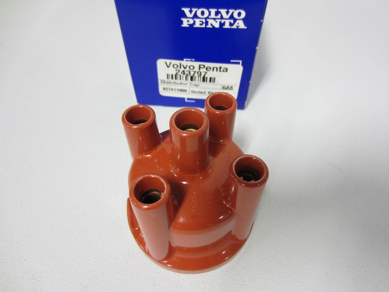 Volvo Penta New OEM Mallory New Distributor Cap 243797 4 Cylinder