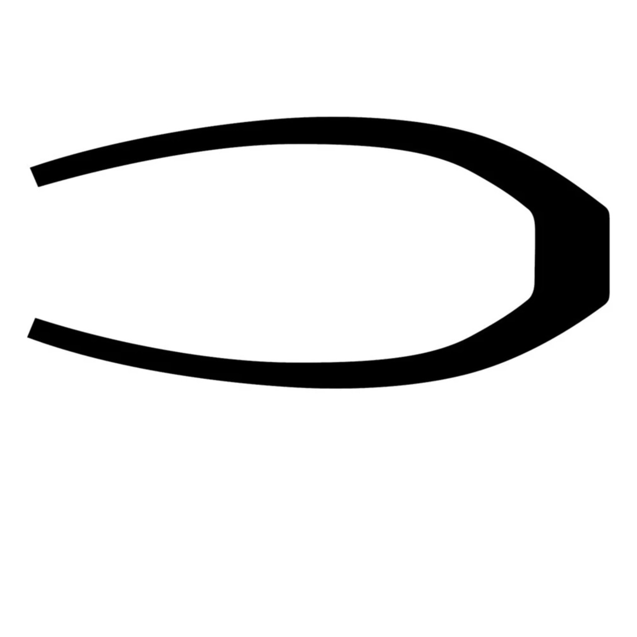 Polaris New OEM Gloss Black 265mm. Rear Fender Decal, Vinyl, 2883282-266