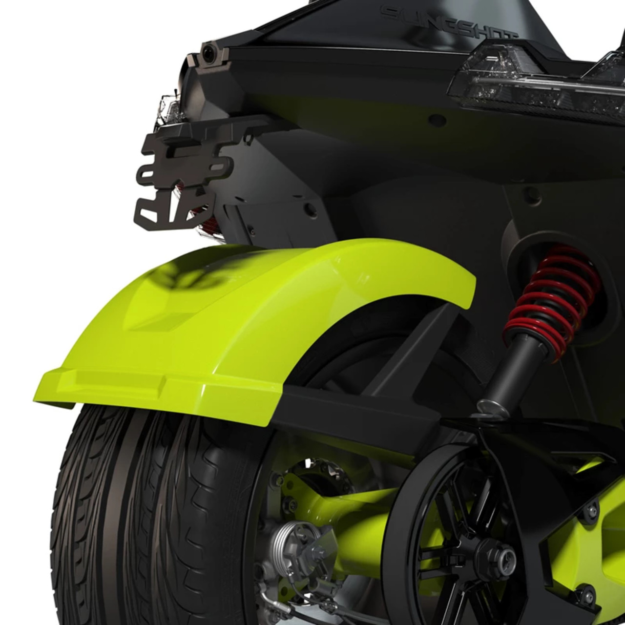 Polaris New OEM, Slingshot 305mm Rear Fender, Lifted Lime Pearl, 2883847-810