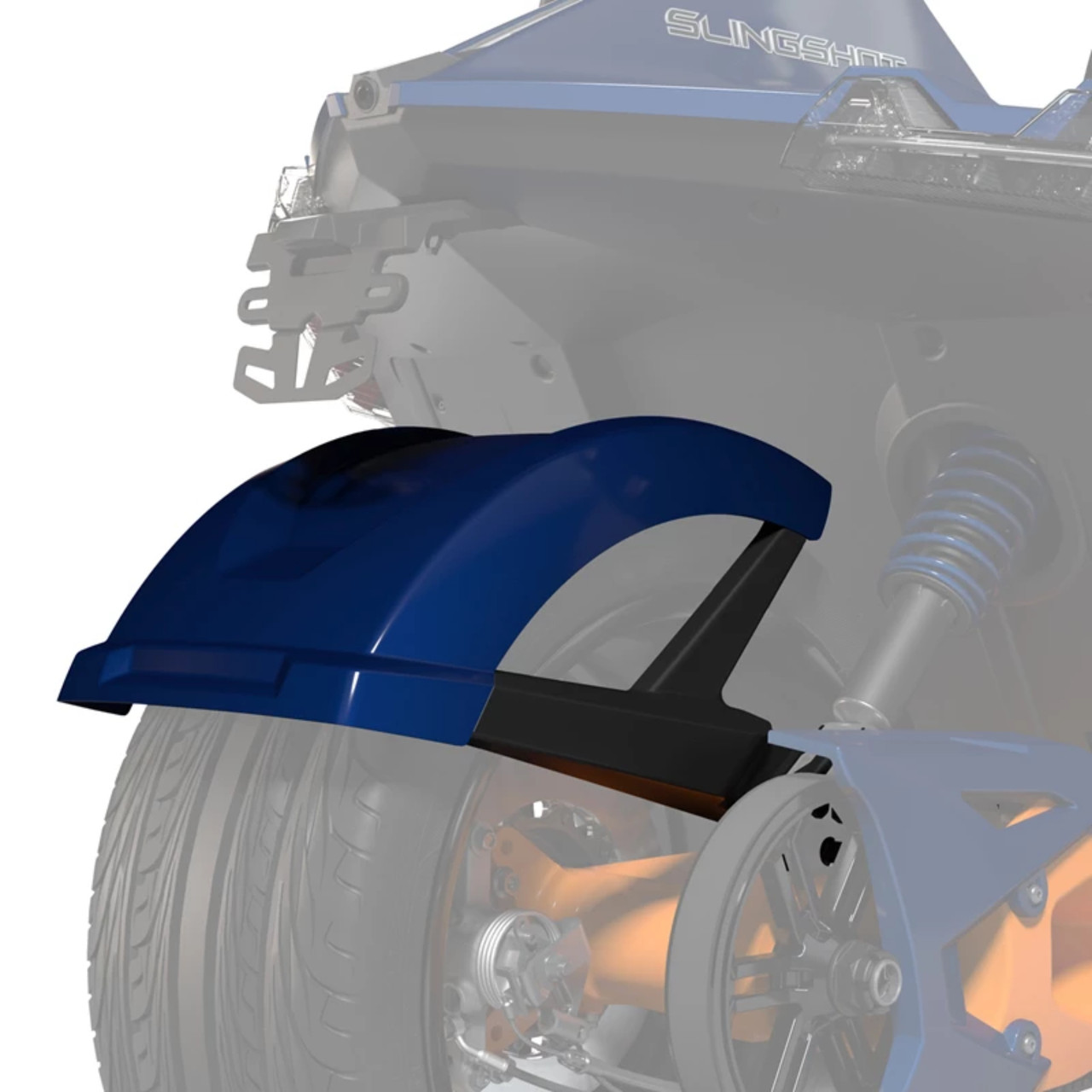 Polaris New OEM, Slingshot 305mm Rear Fender, Blue Metallic, 2883847-751