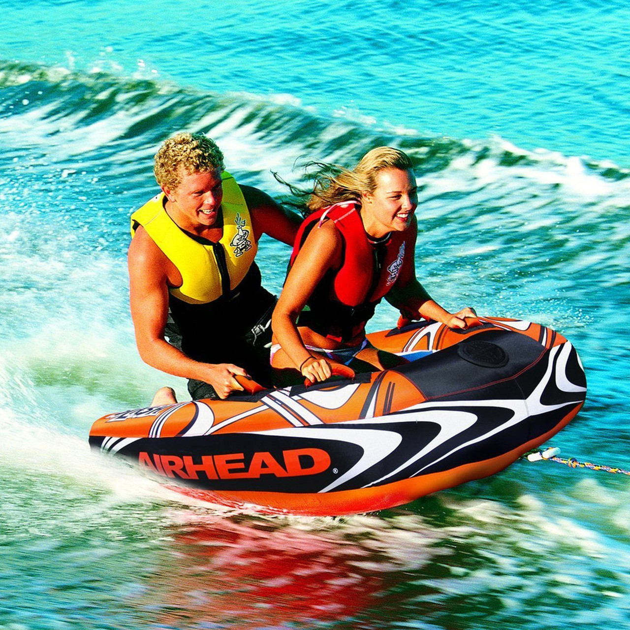 Air Head New Watersports Slash II Inflatable Towable Tube, 253-AHSL32