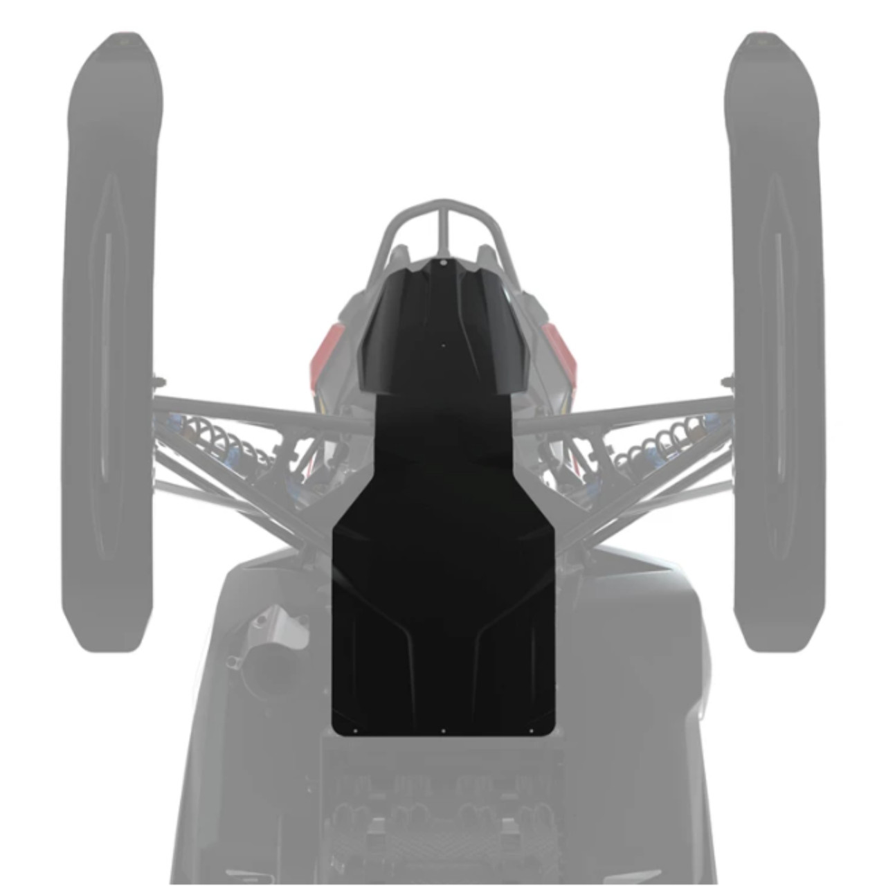 Polaris Snowmobile OEM Black Sentry Skid Plate, 2884816-070