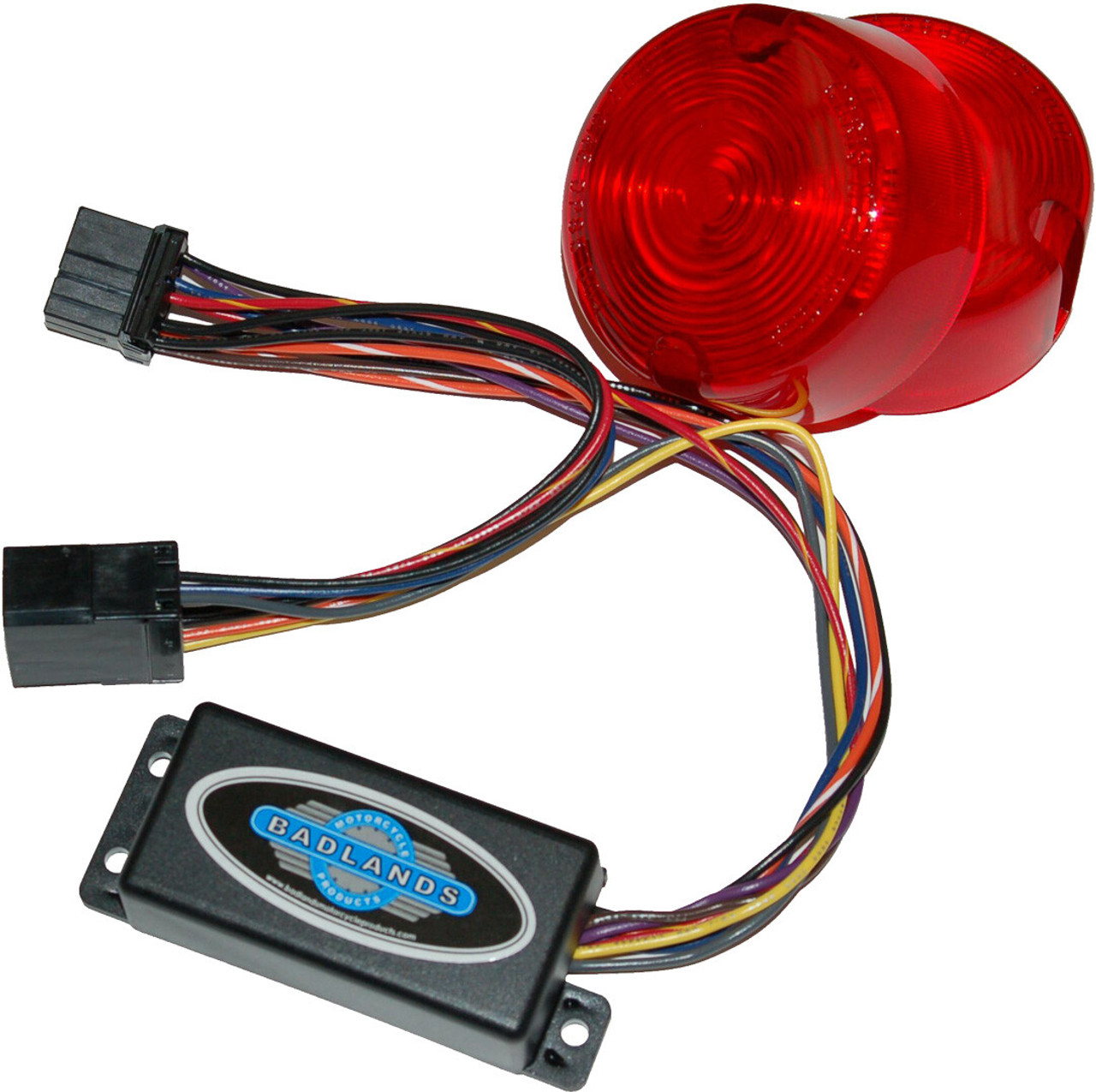 Namz Custom Cycle Products New Run, Brake & Turn Signal Modules with Equalizer & Red Lens Kit, 850-09026