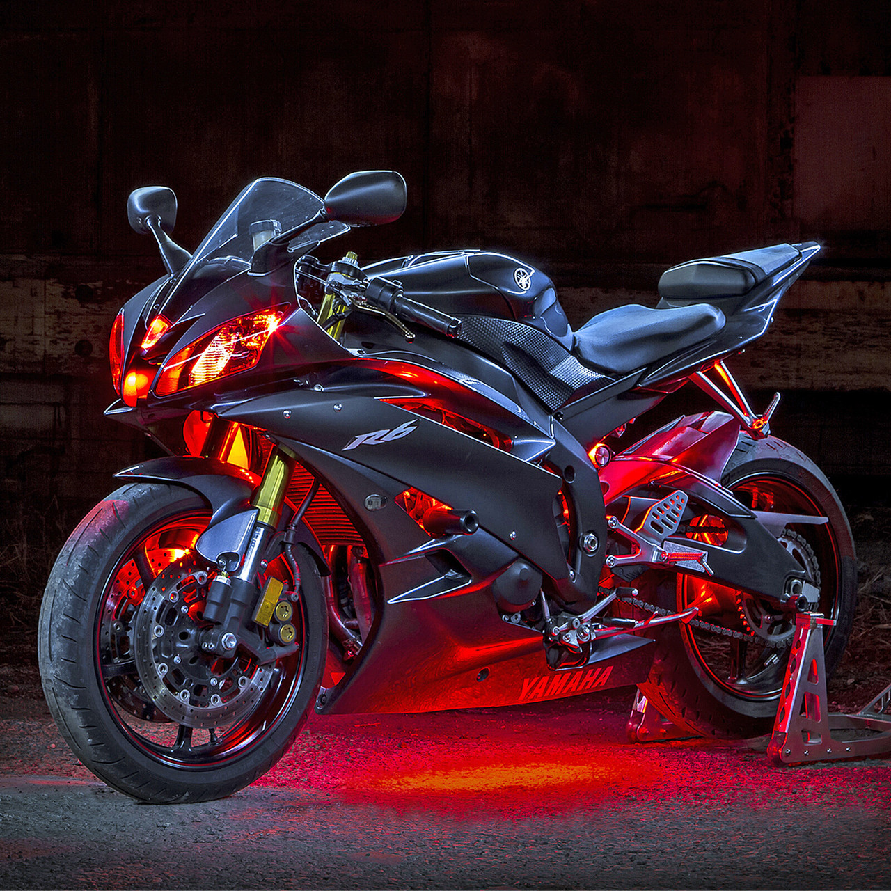XK GLOW Single Color Motorcycle LED Accent Light Strip Kit, 653-0017