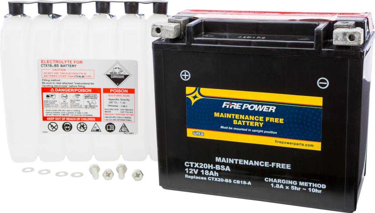 FIRE POWER Maintenance Free Sealed Battery, 49-2300