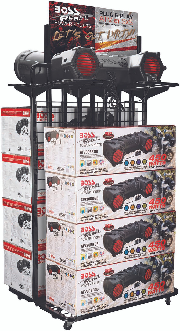 BOSS AUDIO Audio Display Rack, 63-DISPLAY