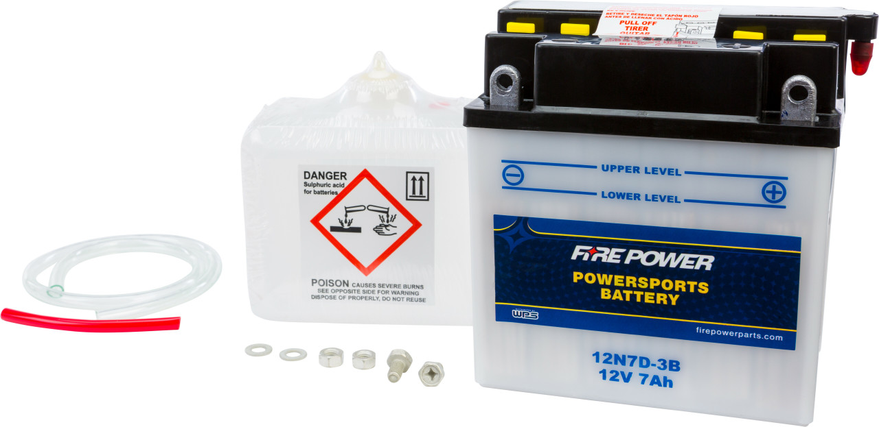 Fire Power New 12V Standard Battery w/Acid Pack, 490-2097