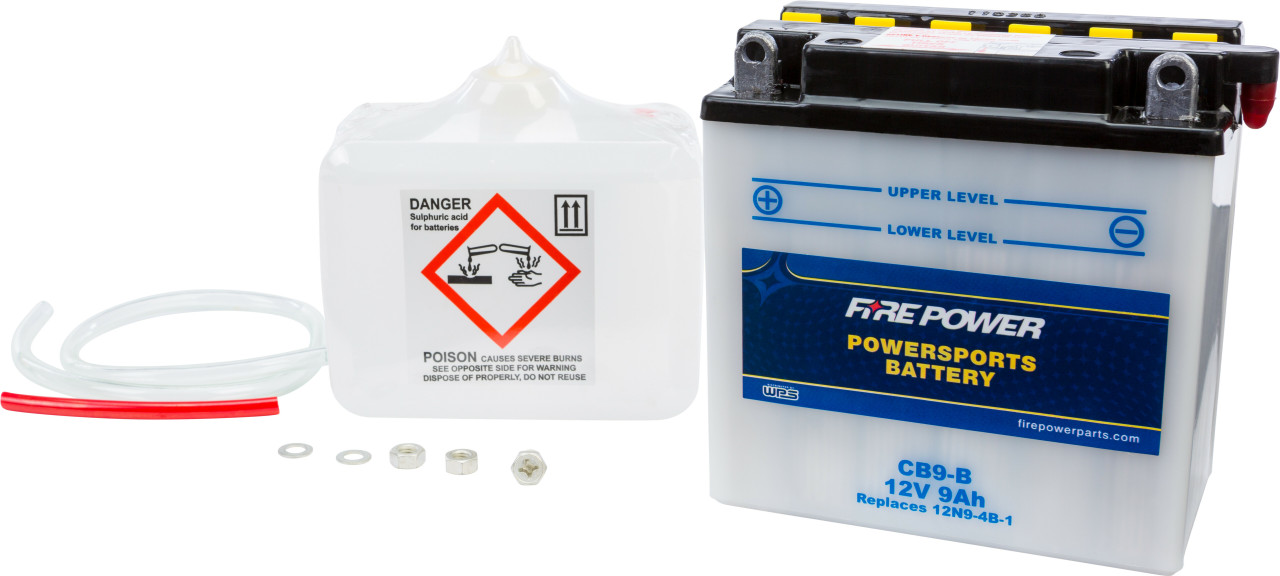 Fire Power New 12V Heavy Duty Battery w/Acid Pack, 490-2172