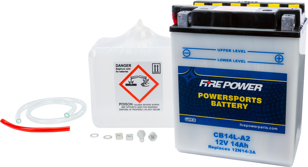 FIRE POWER 12V Heavy Duty Battery w/Acid Pack, 490-2216