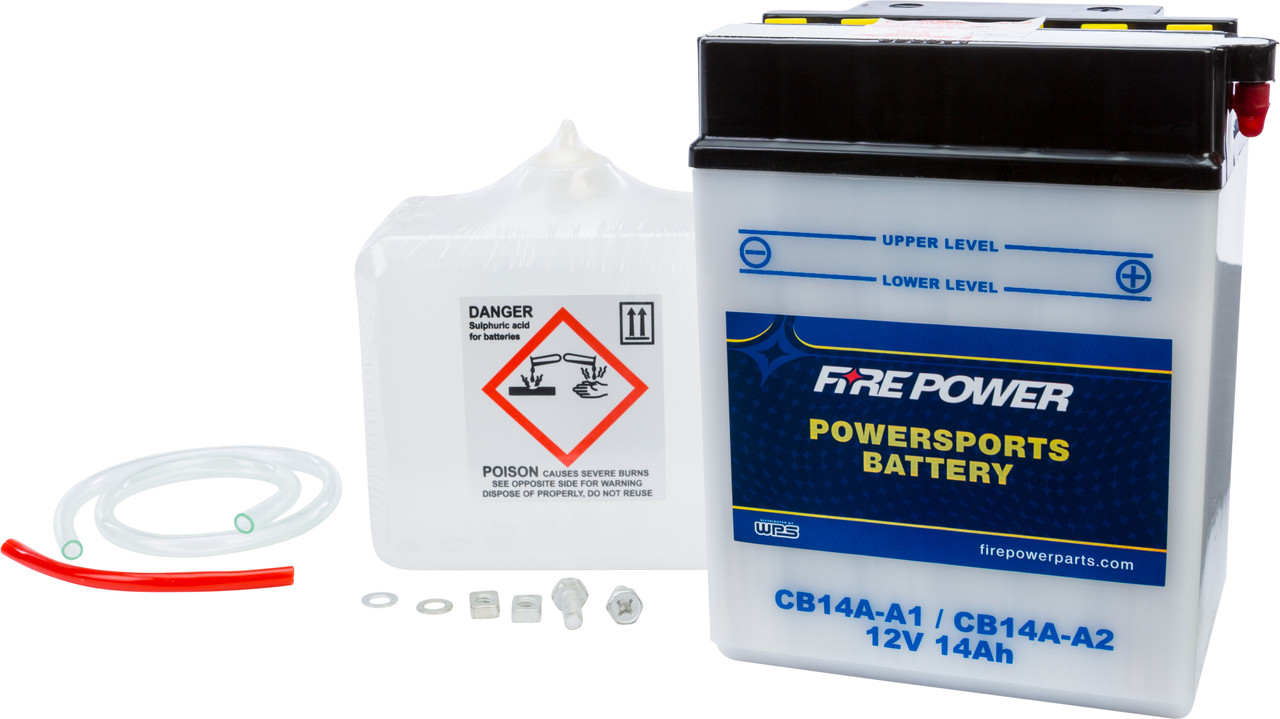 FIRE POWER 12V Heavy Duty Battery w/Acid Pack, 490-2210