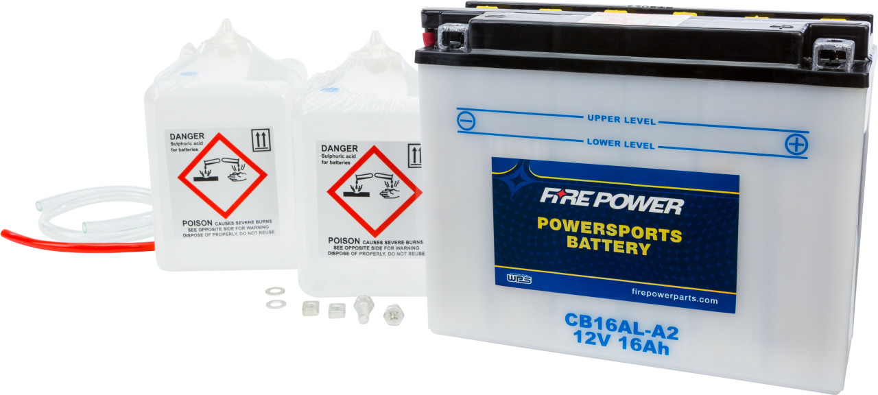 Fire Power New 12V Heavy Duty Battery w/Acid Pack, 490-2225