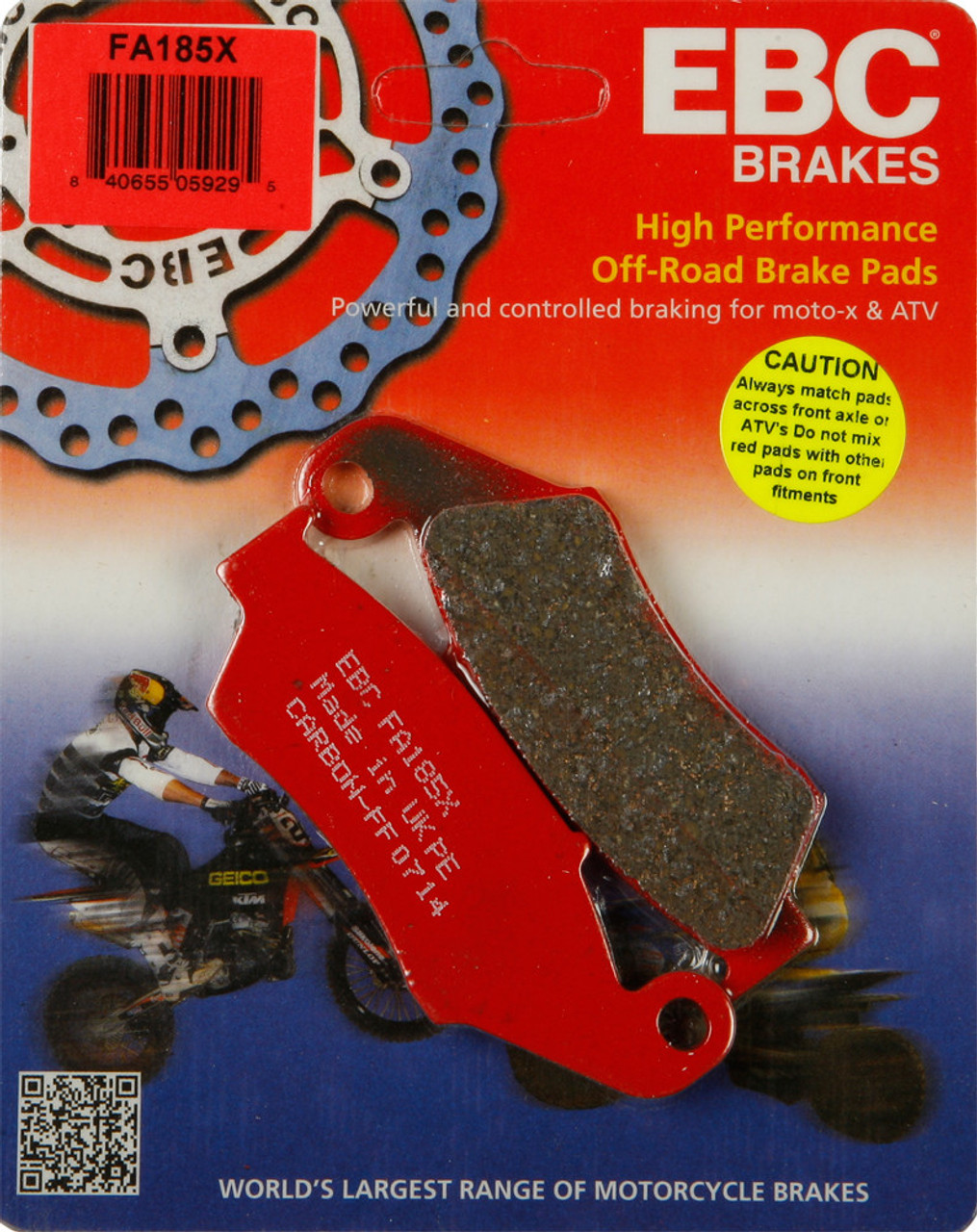 Ebc New Standard Brake Pads, 15-185X