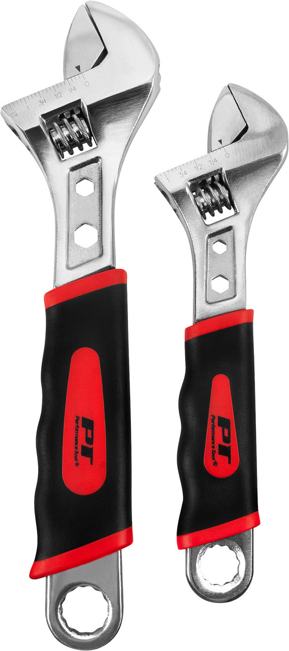 PERFORMANCE TOOL Adjustable Wrench Set, 117-1160
