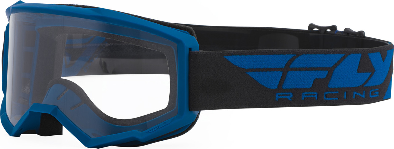 Fly Racing New Focus Goggle Blue W/Clear Lens, 37-5101