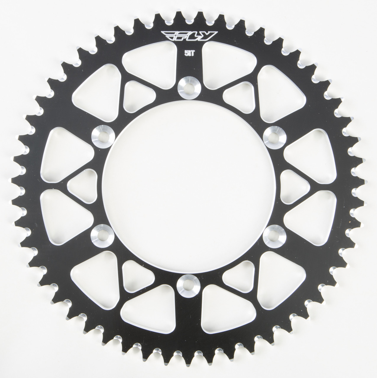 FLY RACING Aluminum Rear Sprocket, 255-451151BK