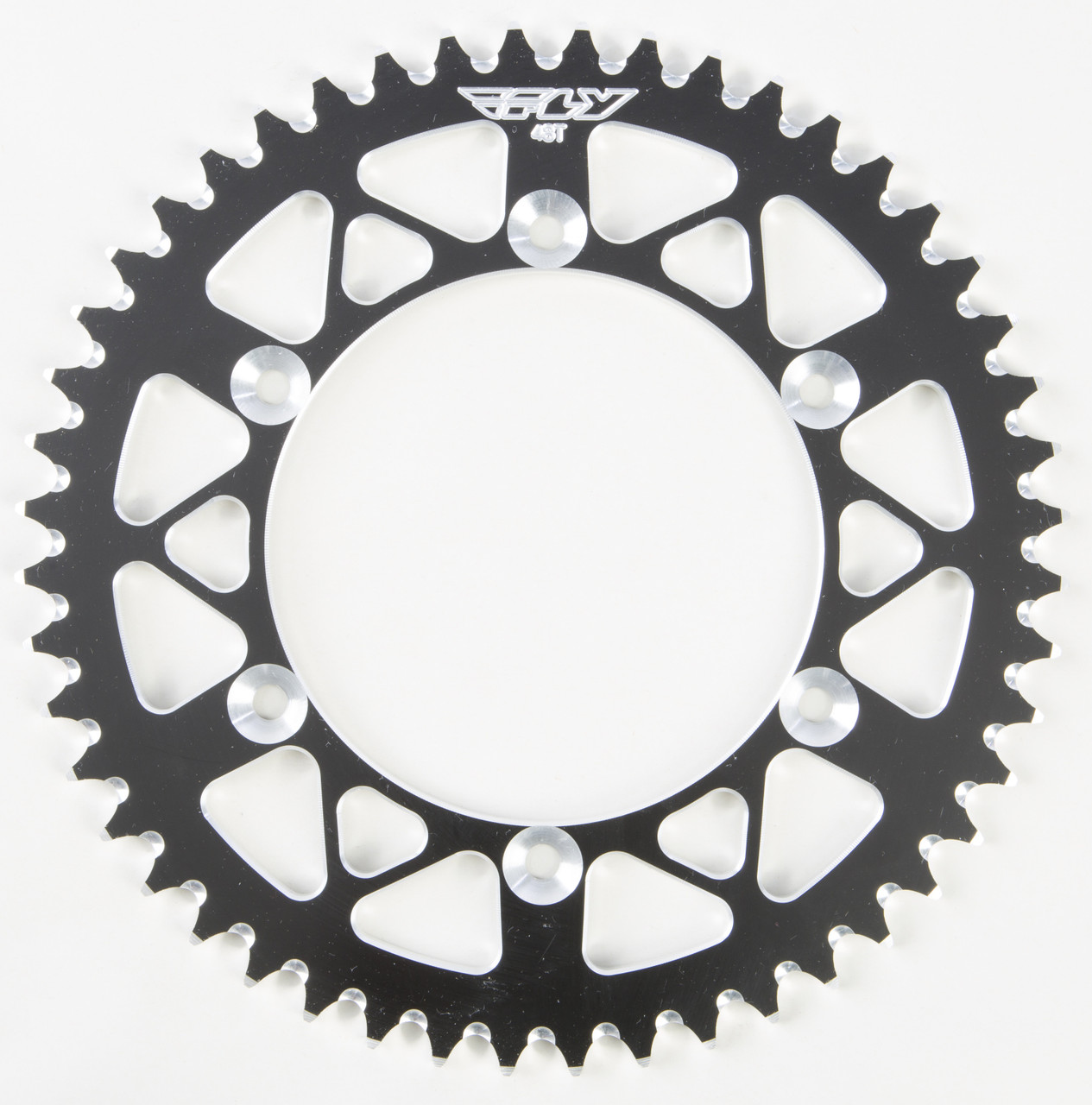 FLY RACING Aluminum Rear Sprocket, 255-520848BK
