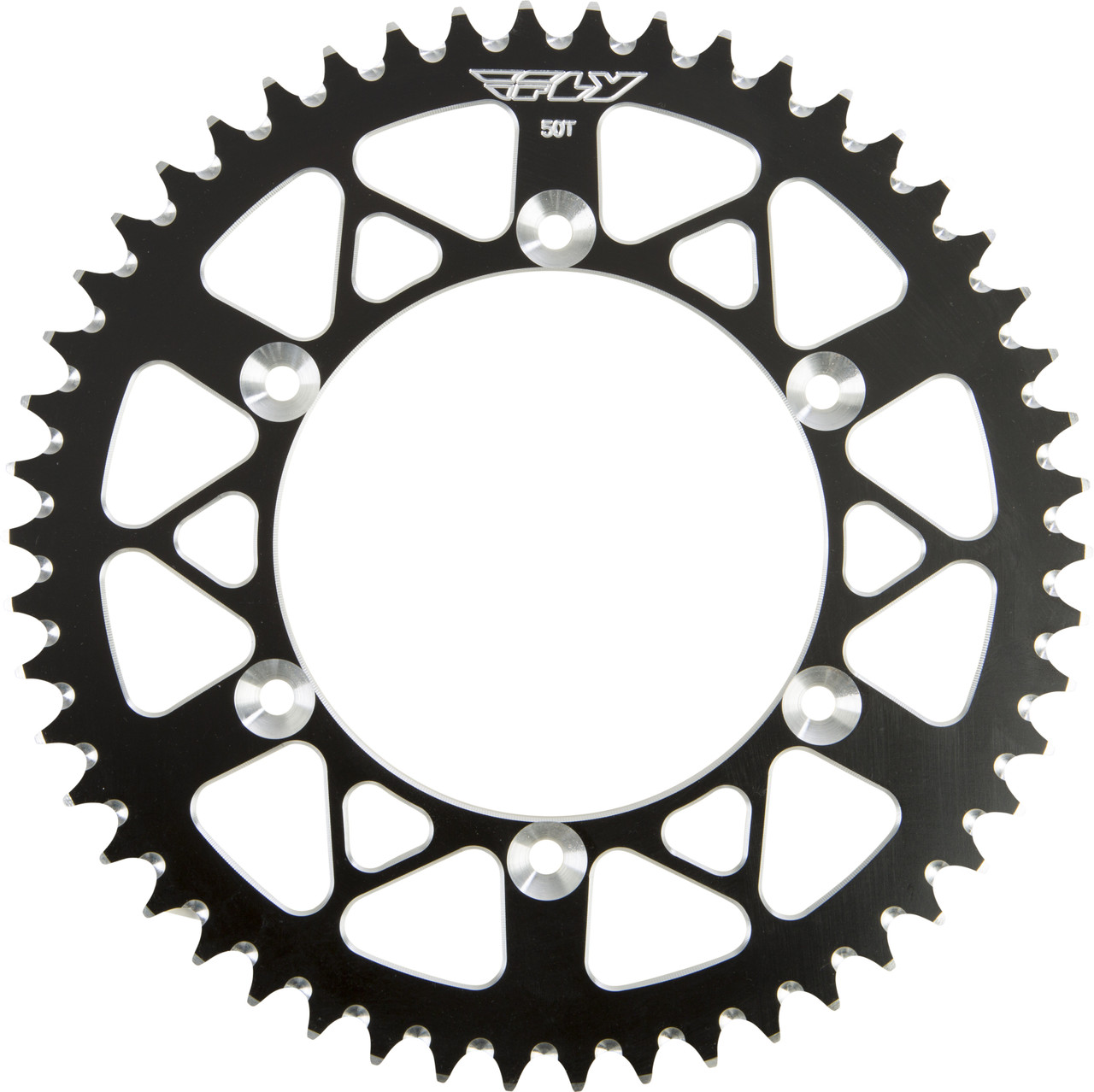 FLY RACING Aluminum Rear Sprocket, 255-520850BK