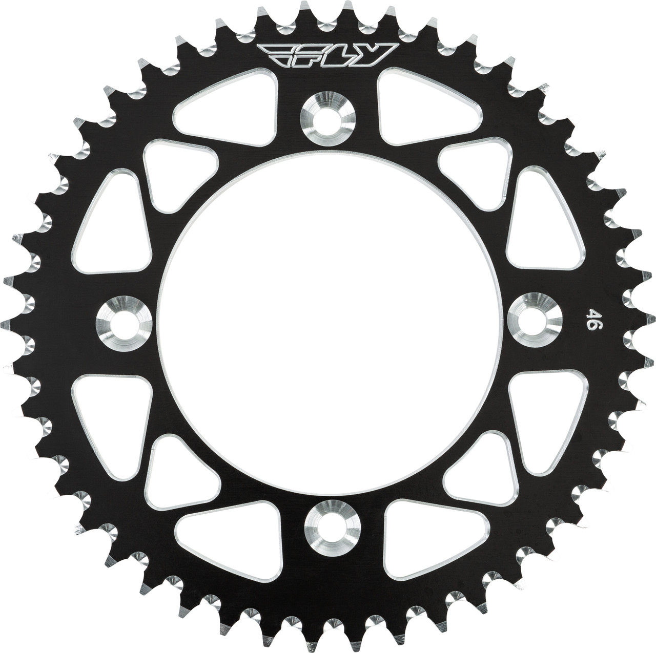 Fly Racing New Aluminum Rear Sprocket, 255-550546BK